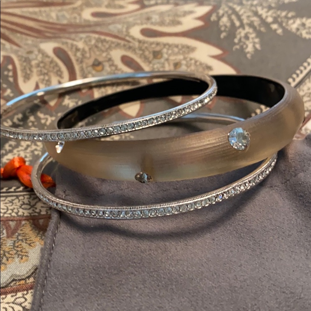 Alexis Bittar Lucite & 2 Nordstrom Crystal Bangles
